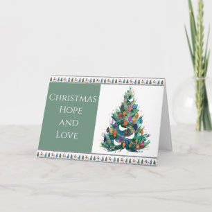 Tarjeta Navidades festivos con calidez