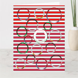 Tarjeta Navidades festivos de cuatro fotos 🎄 personalizad