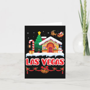 Tarjeta Navidades festivos en Las Vegas Winter Wonder