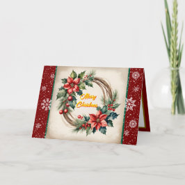 Tarjeta Navidades festivos hermosa colección de moda