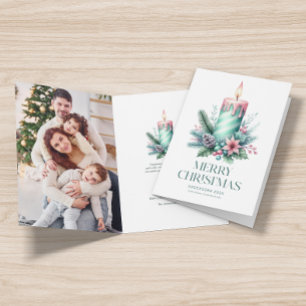 Tarjeta Navidades festivos pueden personalizar la foto
