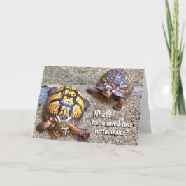 Tarjeta Navidades festivos tortugas