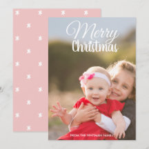 Navidades Foto Patrón rosa de vuelta