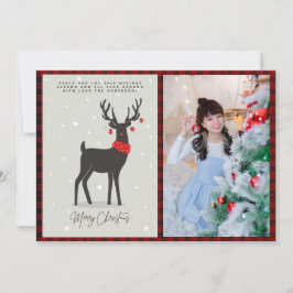 Tarjeta Navidades FOTOGRAFÍA: Renos de arte popular modern