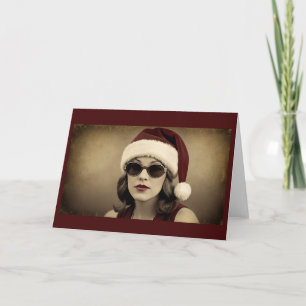 Tarjeta Navidades fotográficos de Guay retro vintage