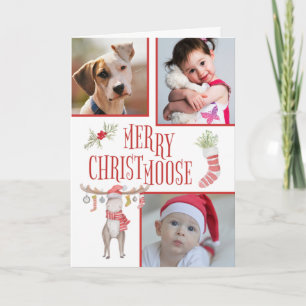 Tarjeta Navidades fotográficos Personalizados de Merry "Ch