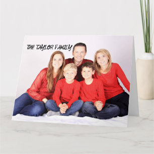 Tarjeta NAVIDADES FOTOGRÁFICOS personalizados GREETING CAR