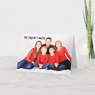 Tarjeta NAVIDADES FOTOGRÁFICOS personalizados GREETING CAR
