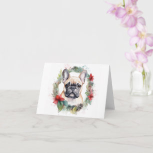 Tarjeta Navidades franceses de Bulldog escribieron un post
