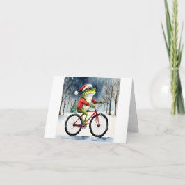 Tarjeta Navidades Frog Greeting
