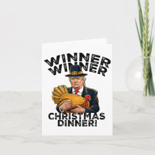 Tarjeta Navidades ganadores de Trump y humor cena X