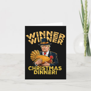 Tarjeta Navidades ganadores de Trump y humor cena X