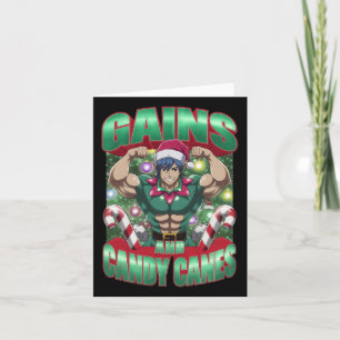 Tarjeta Navidades Ganancias En La Formación De Gimnasio El