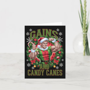 Tarjeta Navidades Ganancias En La Formación De Gimnasio El