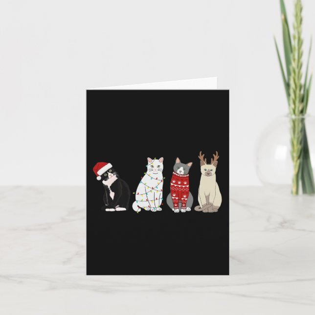 Tarjeta Navidades Gato Gato Gato Gato Gato Gato Gato Gato  (Anverso)