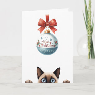 Tarjeta Navidades gatos graciosos de Cute Kitten