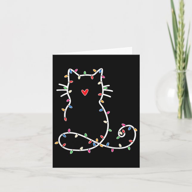 Tarjeta Navidades gatos lindos Gato Gato Amante Mamá Papá  (Anverso)