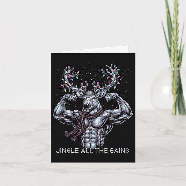 Tarjeta Navidades Gimnasio De Renos Jingle Todo Ganado (Anverso)