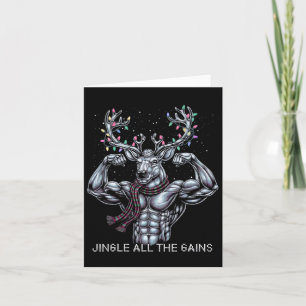 Tarjeta Navidades Gimnasio De Renos Jingle Todo Ganado