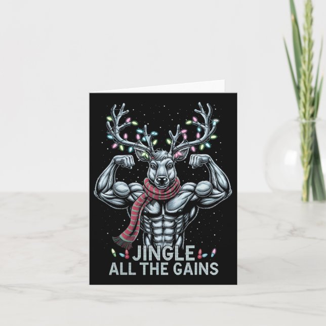 Tarjeta Navidades Gimnasio De Renos Jingle Todo Ganado (Anverso)