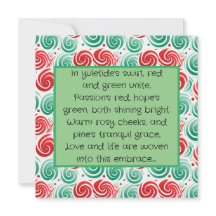 Navidades giran rojo, verde y blanco