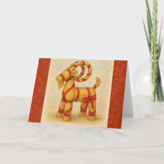 Tarjeta Navidades Goat Julbock