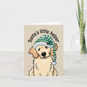 Tarjeta Navidades Golden Retriever