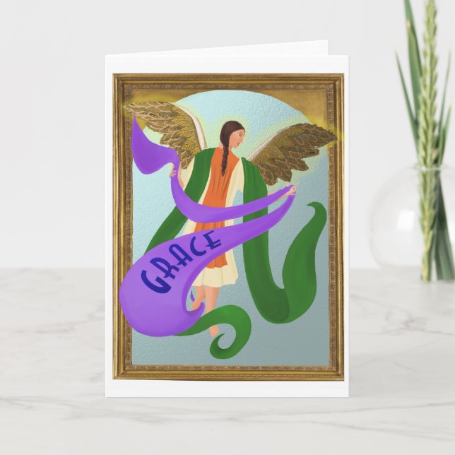Tarjeta Navidades GRACE Angel (Anverso)