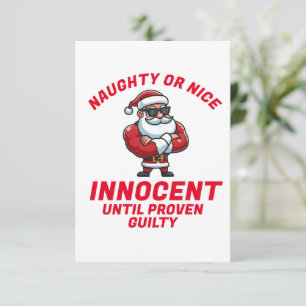 Tarjeta Navidades graciosos traviesos o amables - ¡Demuést