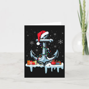Tarjeta Navidades Guay de Santa Anchor iluminan la navegac