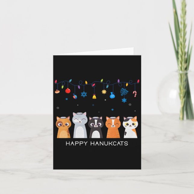 Tarjeta Navidades Hanukkah Menorah Store Ugly Hanukkah Swe (Anverso)