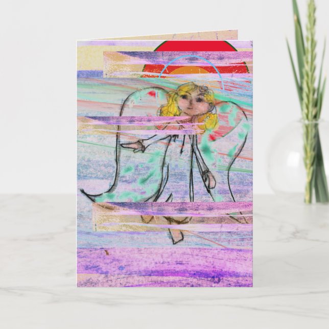 Tarjeta Navidades Herald Angel paz (Anverso)