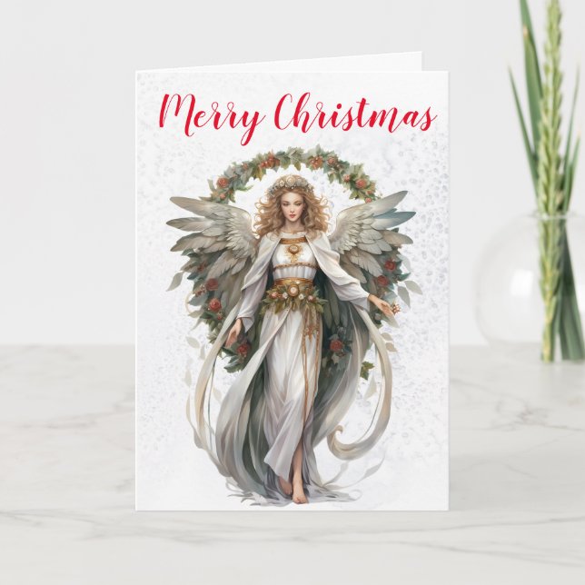 Tarjeta Navidades Holiday Angel (Anverso)