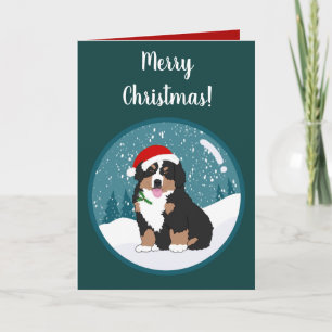 Tarjeta Navidades Holiday Bernese Mountain Dog