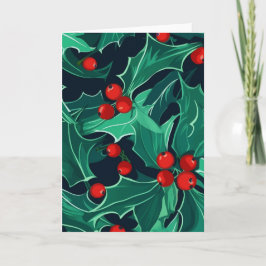 Tarjeta Navidades Holly