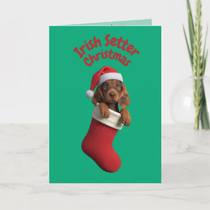 Tarjeta Navidades irlandeses en crisis