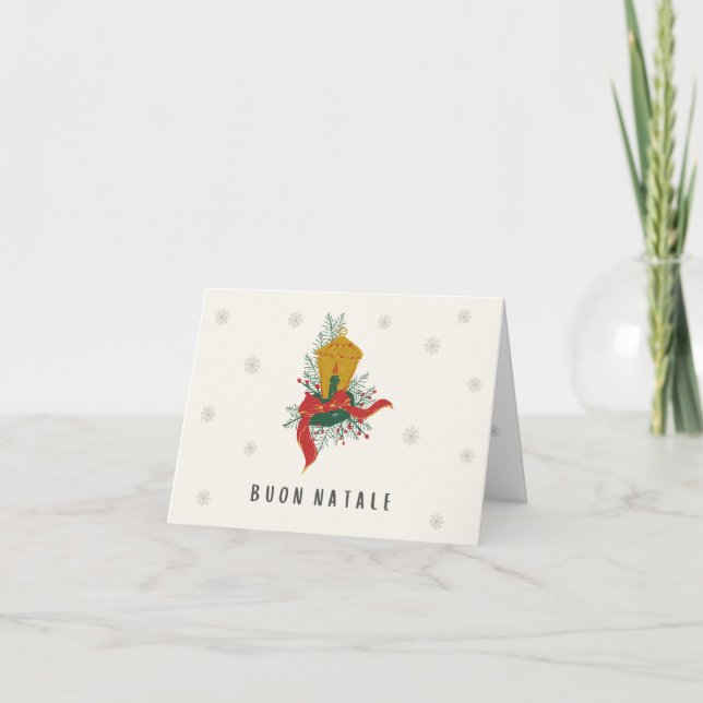 Tarjeta Navidades italianos de Buon Natale (biglietto nata (Anverso)