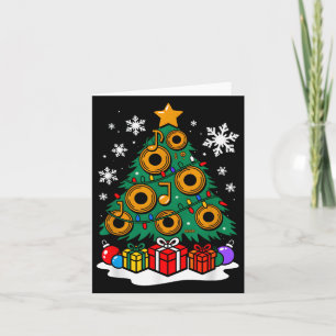 Tarjeta Navidades Jugador Dj Feliz Árbol Divertido Lover S