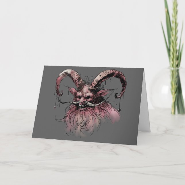 Tarjeta Navidades Krampus (Anverso)