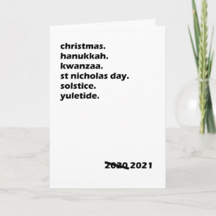 Tarjeta Navidades Kwanzaa Hanukkah Solstice Yuletide