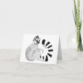 Tarjeta Navidades Lemur
