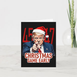 Tarjeta Navidades llegaron temprano y gracioso Donald Trum