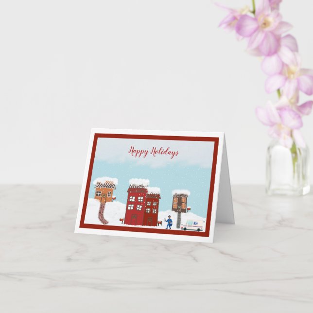 Tarjeta Navidades Mailman (pequeños) (Orquídea)