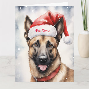 Tarjeta Navidades malineses de Bélgica personalizadas