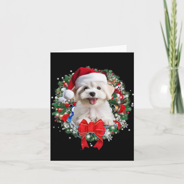 Tarjeta Navidades malteses con decoración navideña 1 (Anverso)