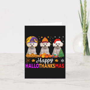 Tarjeta Navidades malteses de Halloween Hallothanksmas 1