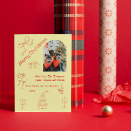 Tarjeta Navidades manuscritos sensatos