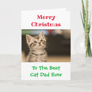 Tarjeta Navidades Mejor Foto De Papá Gato
