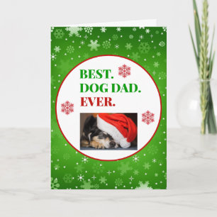 Tarjeta Navidades Mejor Foto De Papá Perro