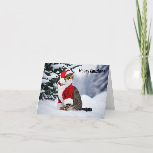 Tarjeta Navidades Meowy (Anverso)